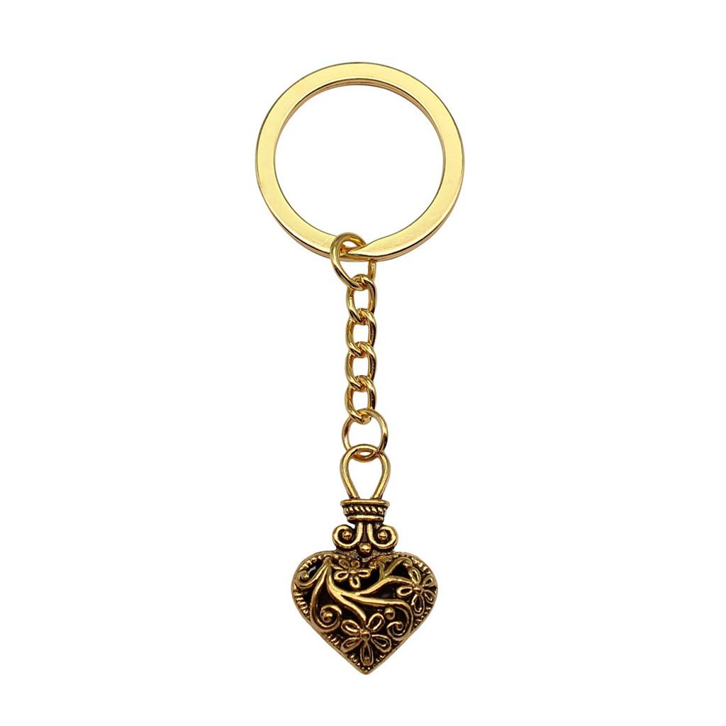28mm Key Ring Couple Heart Love Minimalist Jewelry Components QY016