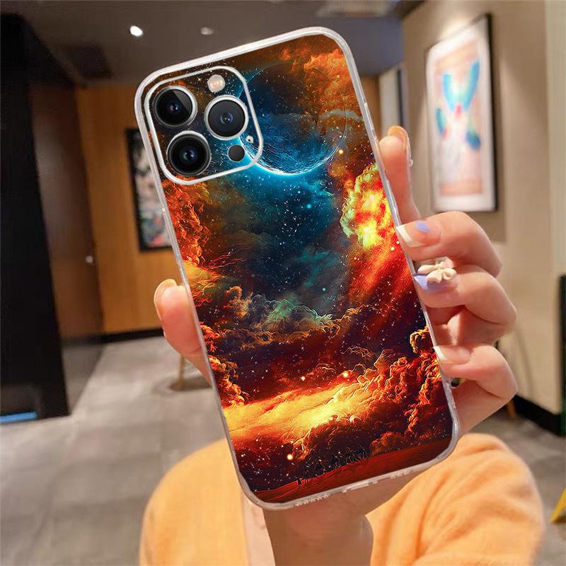 

Universe Space Planet Phone Case Carcasa Funda For iPhone 17 Pro Max Air 17 16 15 14 13 Pro Max 15 16 Pro 15Plus iphone 15ProMax