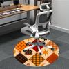 1pc Halloween Cat Office Round Area Rug, Indoor Mat Suitable For Office, Under Office Chairs Bedroom Living Room Home Decor, Room Deco 165