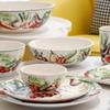 Piatto Americano Creativo per Verdure Stile Giardino Personalità Ceramica Piatto per Bistecca Pasta Colore Sottosmalto Set Ciotola per Insalata