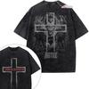 Death Note Vintage Loose Washed Tshirt personality Clothes Suitable for all seasons Retro Fashion Streetwear Trendy Couples tee