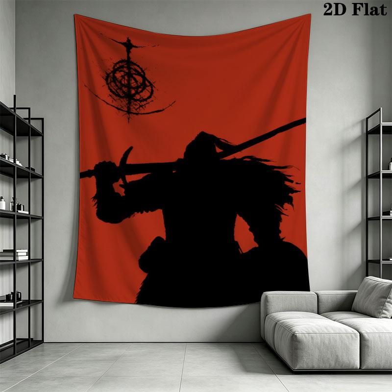 Elden Ring Ash Wall Hanging Printed Fabric Blanket Decorative Tapestries for Bedroom Living Room Home Decor