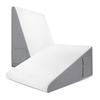 Bed Wedge Pillow Polyester Sponge Triangle Elevated Support Pillow with Small Round Pillow for Back 