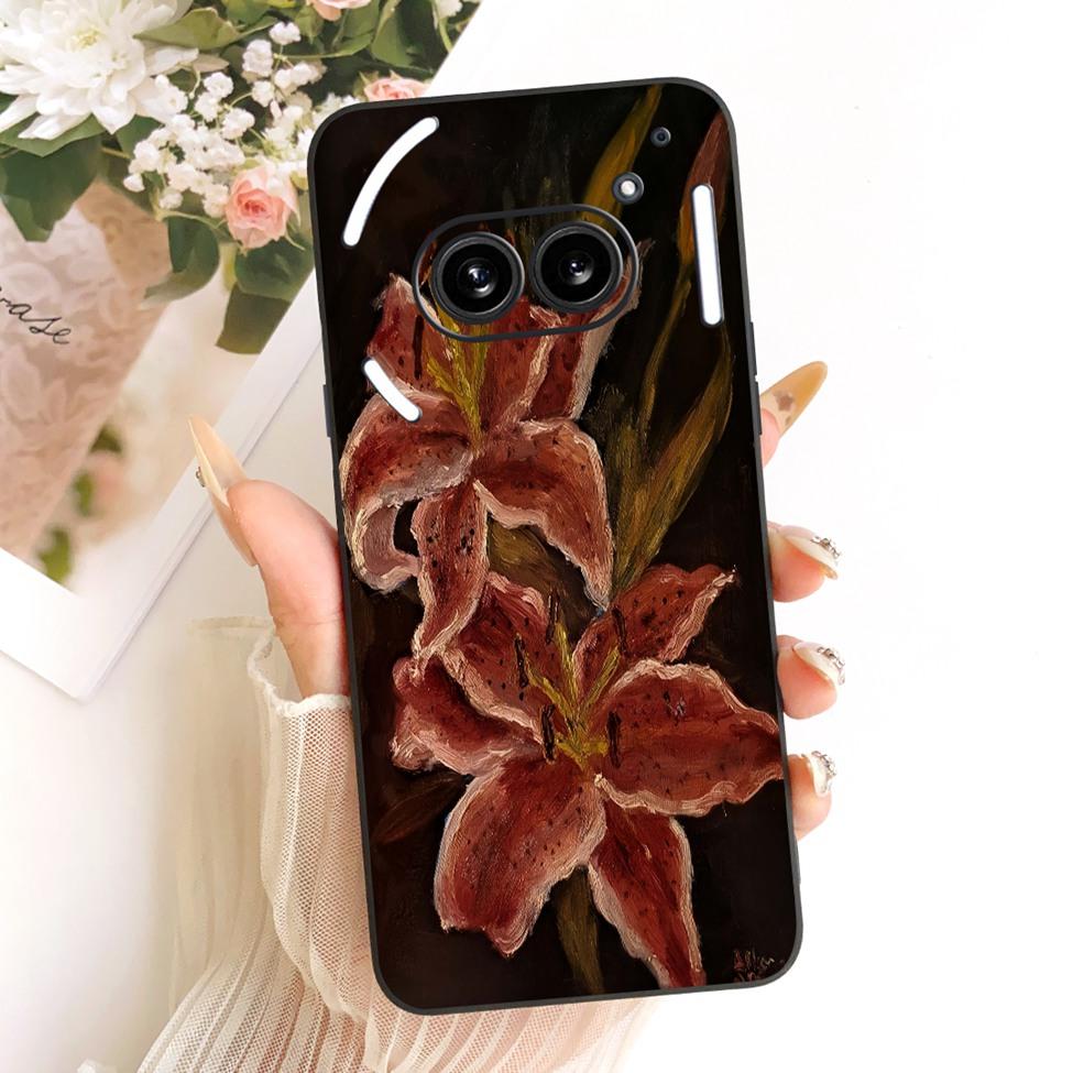 Cover For Nothing Phone 2a Case A142 Silicone Cute Cat Fashion Butterfly Funny Painted Casing For Nothing Phone (2a)