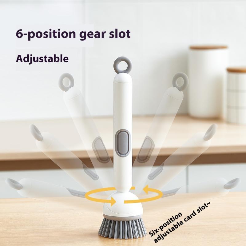 Küchenreinigungsbürste Langer Griff Kompakter Geschirr-Schüssel-Schrubber Für Geschirr Flüssigkeitsfüllbürste Für Esszimmer Küche Zuhause