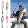 10g Luminous Copper Sinker Artificial Jigs Fishing Tackle Octopus Bait Squid Hook Wood Shrimp Lures