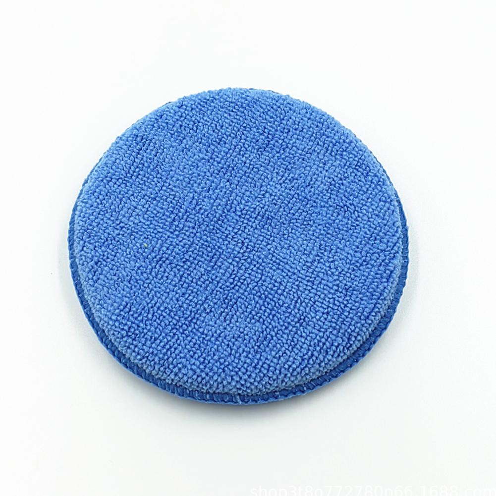 

5-дюймовые губки для полировки автомобиля воском, аппликаторы для нанесения воска, круглые карманные губки из микрофибры, инструменты для чистки