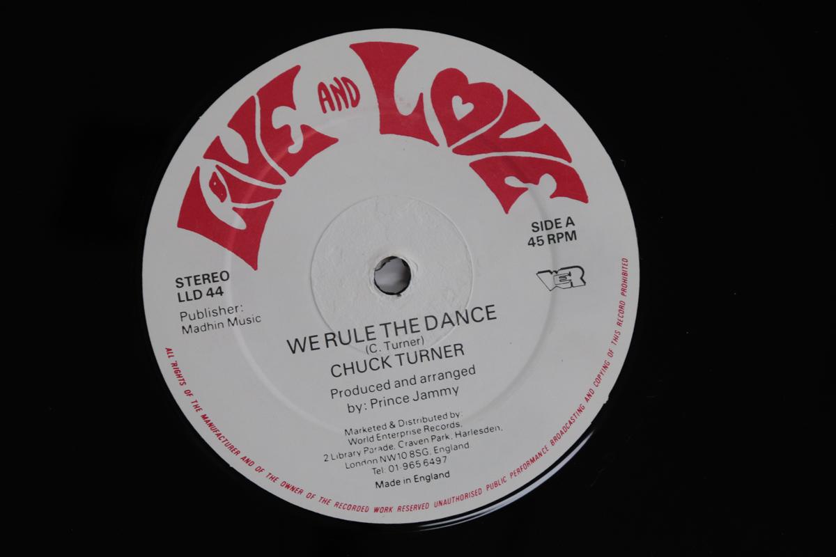 

12inch Record CHUCK TURNER We Rule The Dance LLD44 LIVE AND LOVE UK Reggae Ska Dub Used