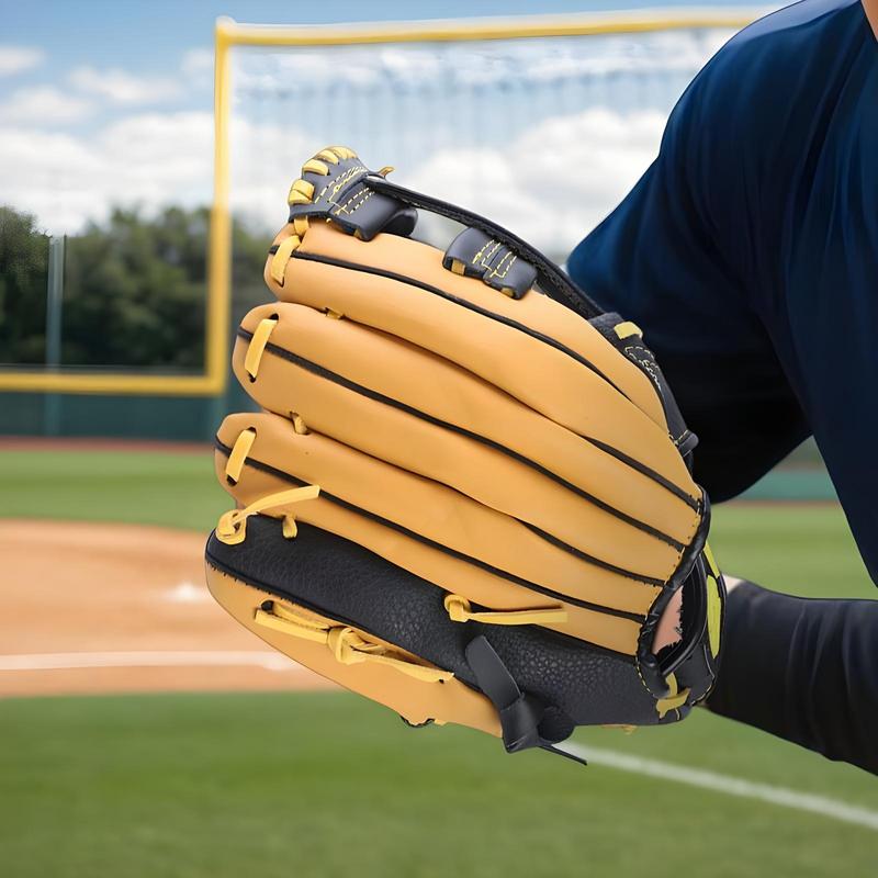 1pc Baseball Gloves, Softball Gloves Sports Batting Gloves PU Leather Gloves, Left Hand Glove, Right Hand Throw