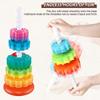 Safety Rotating Rainbow Tower Montessori Colored Children's Toys  Birthday Gitfs