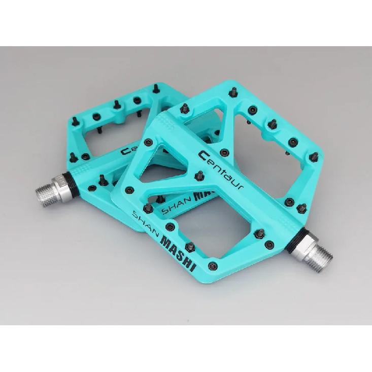 Bicycle bmx / Durable mtb bike pedals, Bicycle DH mountain bike pedals , 112*85mm Platform , Anti-slip nails Replaceable