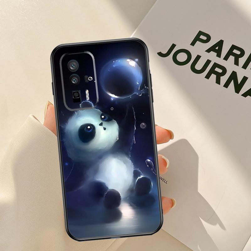 Panda Cute Case For Xiaomi 14 15 Ultra 13T 14T 15T Pro 17 Pro Max POCO X7 Pro X3 X5 X6 F5 F6 F7 F8 Coque