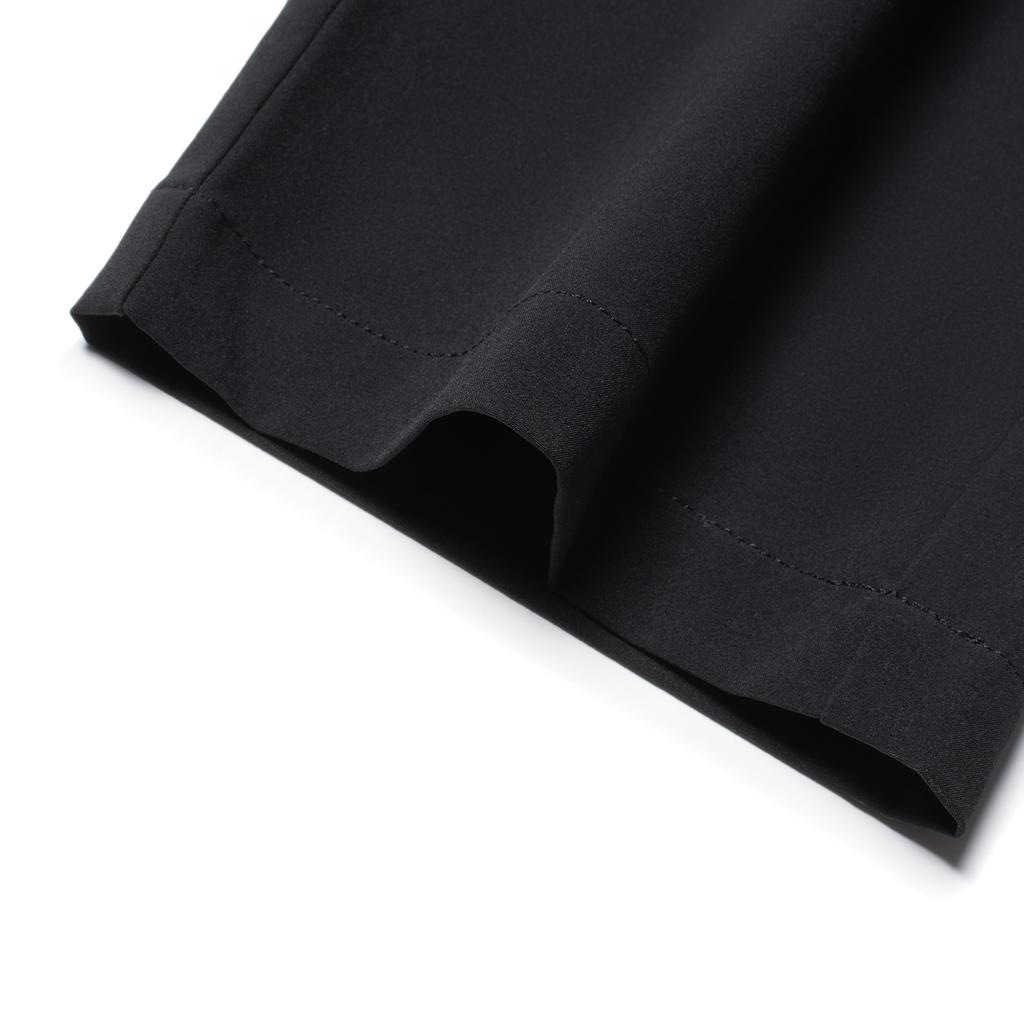 Li Ning Mid Waist Solid Color Quick Dry Straight Leg Sports Pants Men Bottoms Black AYKU657-5