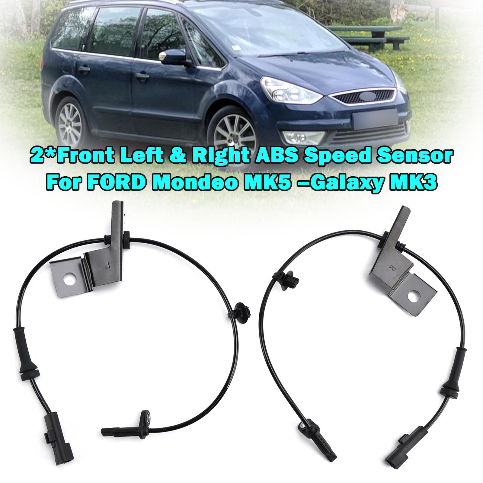 

2*Front Left & Right ABS Speed Sensor For Ford Mondeo MK5 Galaxy MK3