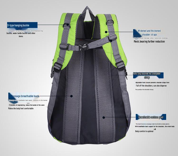 40L Unisex Professional Outdoor Backpack for Travel, Cycling, Hiking, and Mountaineering