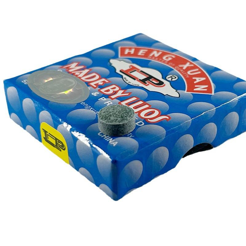 LP Single Layer Black Billiard Cue Tip for Snooker and Pool Tables