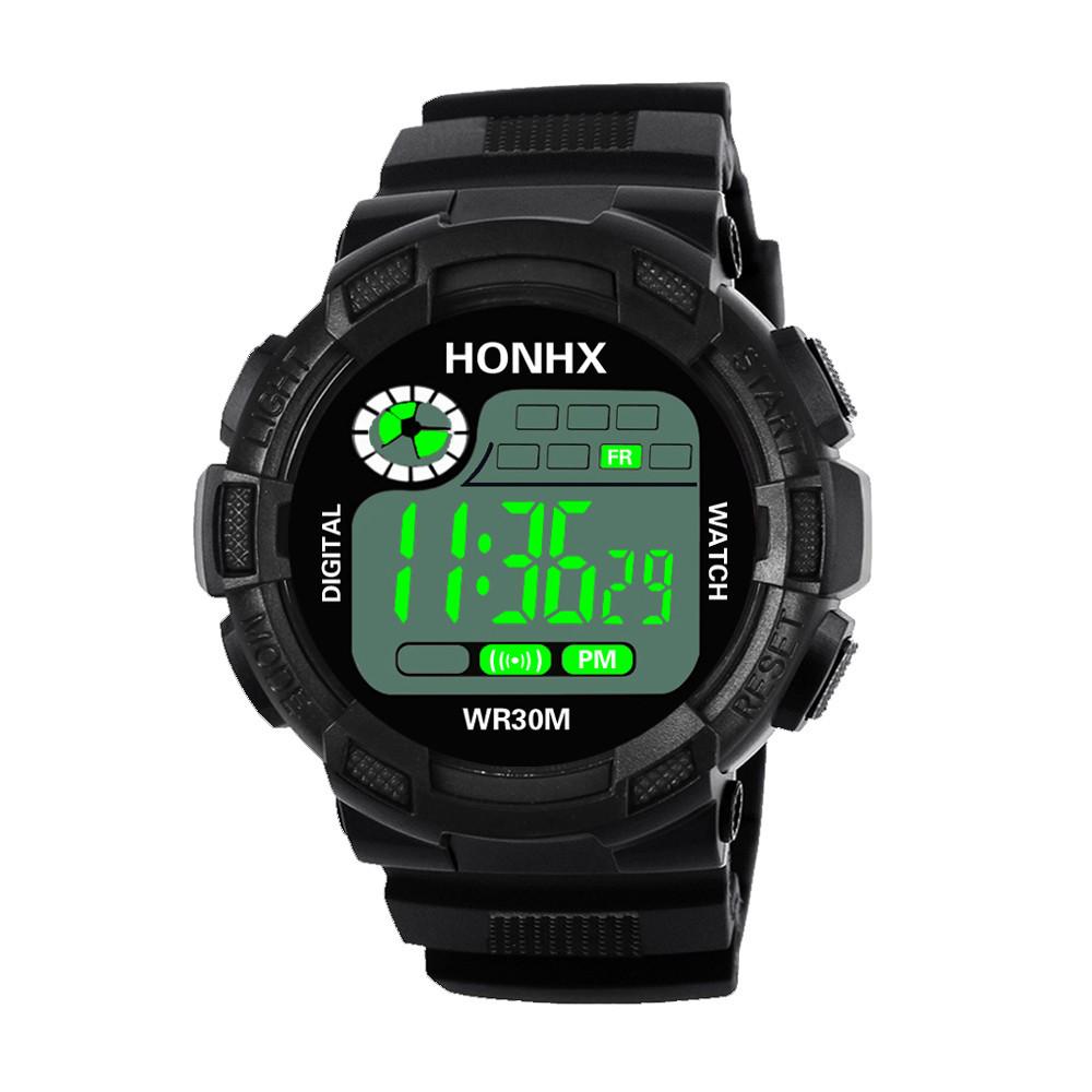 

Модные мужские цифровые светодиодные аналоговые кварцевые наручные часы с датой ... C