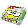 Keroppi Flannel Blankets Anime  Fashion Throw Blankets for Home 125*100cm Bedspread,