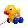 Kinder Puzzle Spielzeug Aufsitzwagen mit Zugschnur Ente Babyspielzeug für Kleinkinder