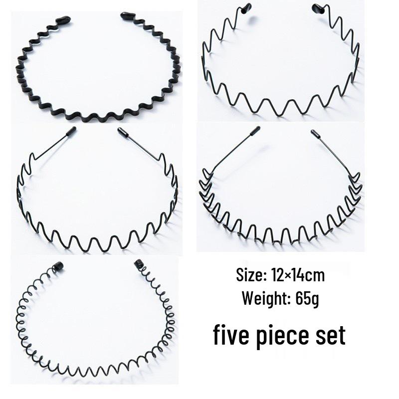 Men's and Women's Versatile Steel Wire Headband: Trendy, Invisible, and Perfect for Sports, Slicked Back Hair, or Organizing Stray Hair.