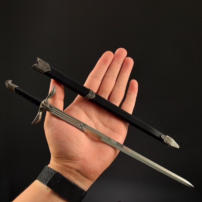 Assassin’s Creed 30cm/11.8in Metal Swords Model Props Samurai Weapon Katana Cosplay Game Peripherals Boyfriend Gift Outdoor Toys