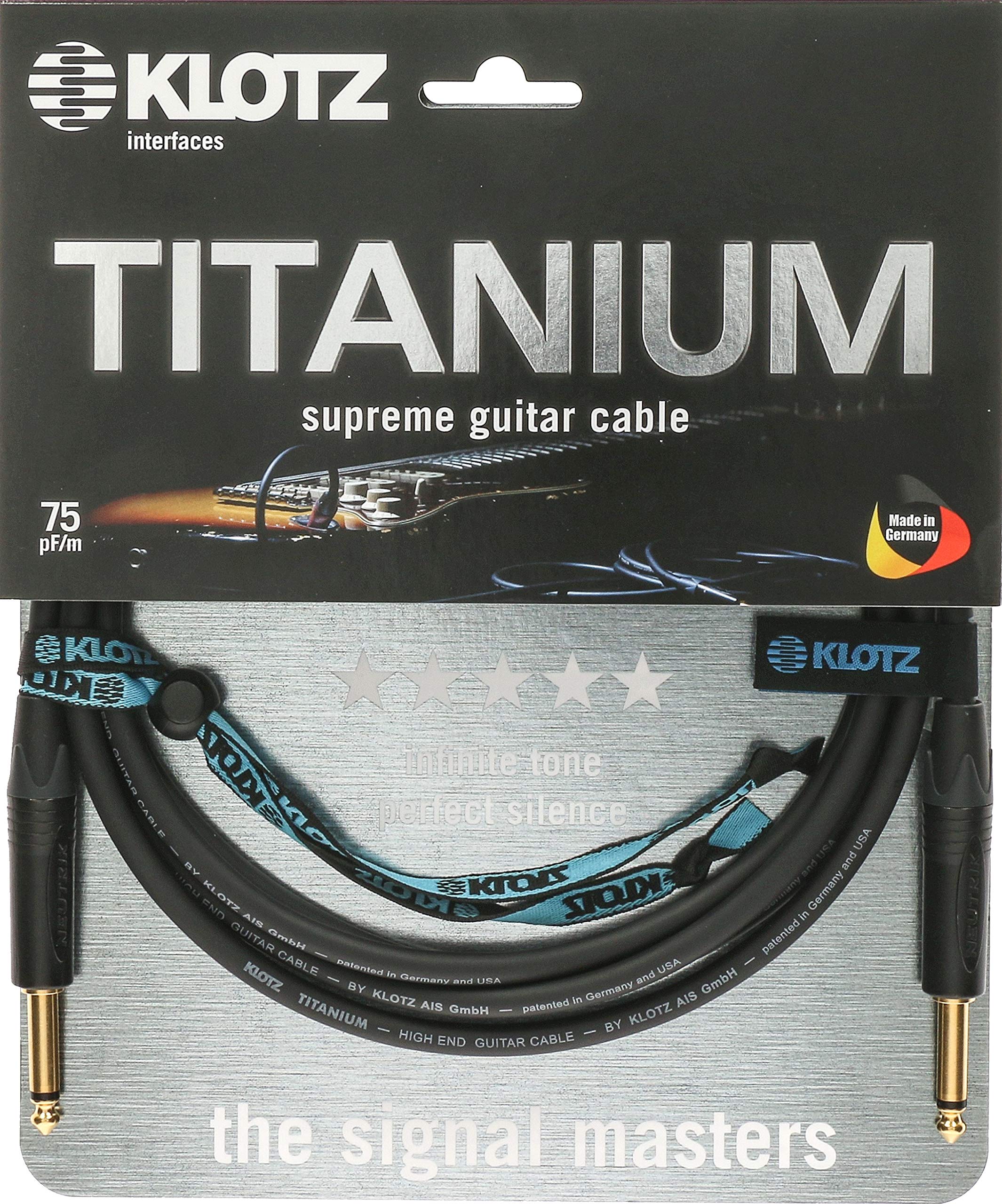

Экранированный кабель серии KLOTZ TITANIUM 3 м (TI-0300PP Прямой/Прямой)