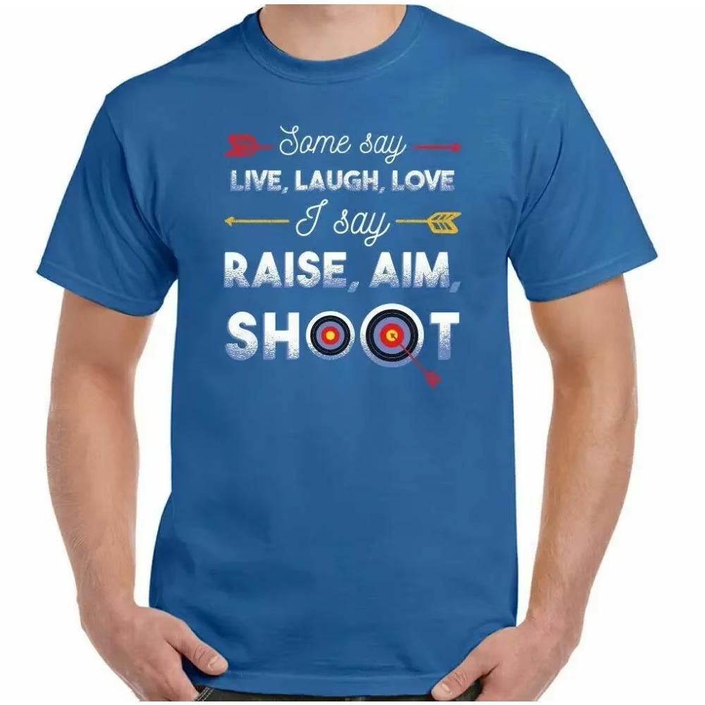 ARCHERY T-SHIRT, Mens Funny Bow & Arrow Archer Unisex Tee Top Gift Present Dad