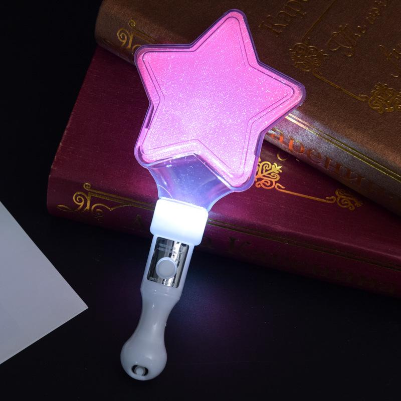 Heart and Star Glow Stick Wand - Light-Up Toy for Concerts and Events