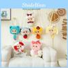 Cute Alice Theme Cat Rabbit Bear Plush Round Bag For Girls