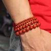 Real Natural Red Coral Stone Bracelet Men Women 4mm 6mm 8mm 10mm Strand Braslet Yoga Meditation Healing Beaded Braclet Pulseria