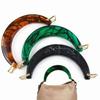 Amber Handbag Handles Resin Tote Grip Fashion Women's Bag Handle  DIY Replacement