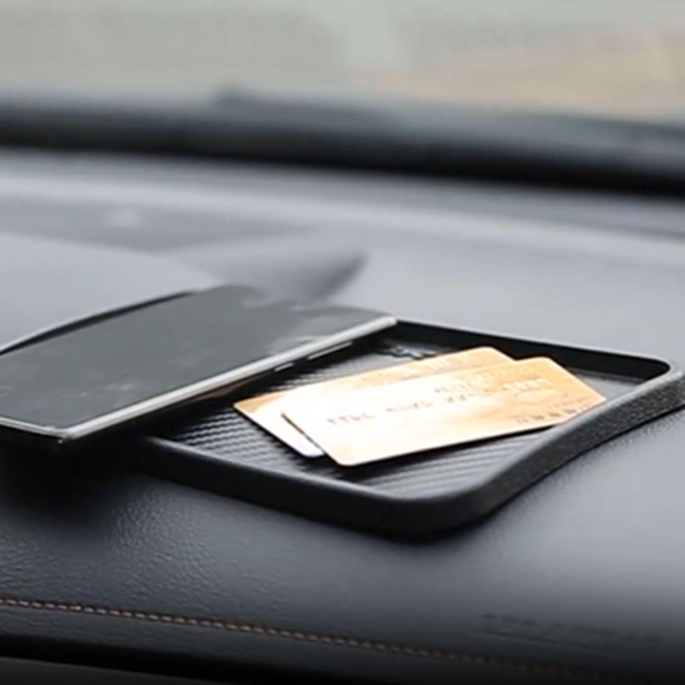 Carbon Fiber Automobile Non-Slip Pad Anti-slip Car Dashboard Mat  Car Interior Accessories