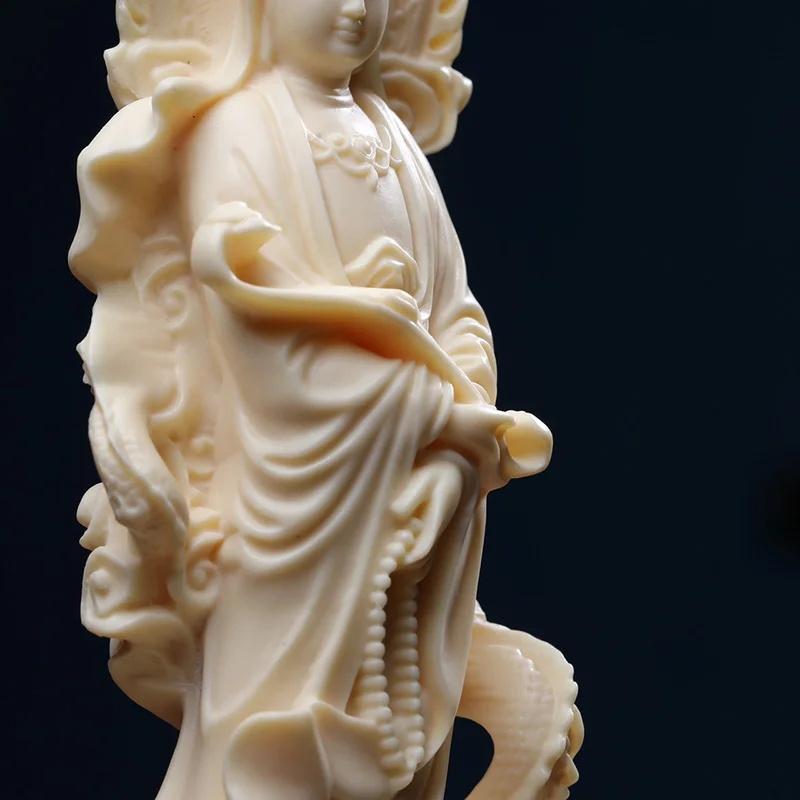 Dragon  Guanyin Bodhisattva Buddha  Figure Statue- Resin sculpture Chinese Buddha StatuesHome Room, Office Feng Shui Statue