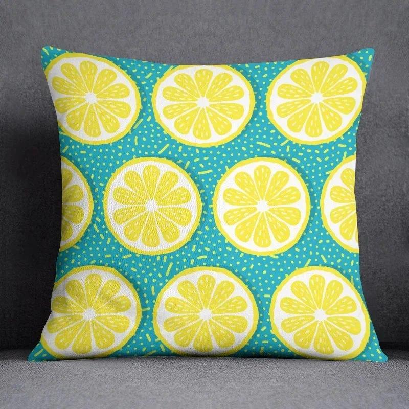 Fruit Strawberry Watermelon Print Decorative Pillowcase Car Sofa Square Cushion Pillowcase