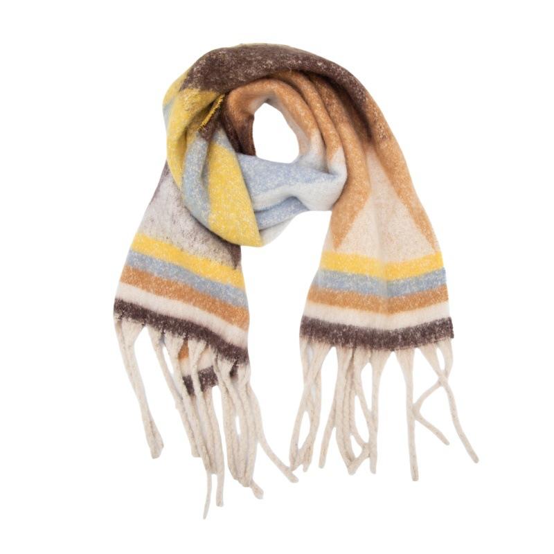 Women's Vintage Scarfs Winter Casual Scarf Shawl Wraps Poncho Blanket Fringe Soft Warm Thick Blanket Scarfs for Women Chunky Long Shawl Scarves