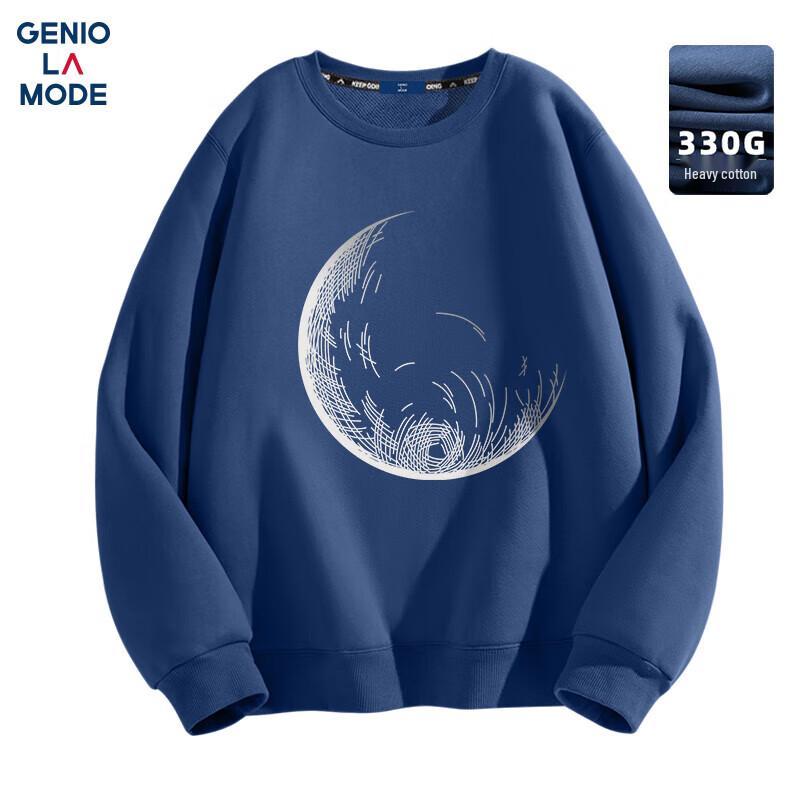 

GENIOLAMODE Мужской повседневный свитшот с круглым вырезом 2XL