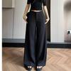 Women's High Waist Wide Leg Drape Suit Pants - 2026 Spring/Autumn Old Money Style