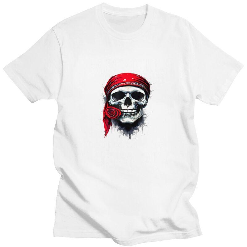 Custom Gasparilla Pirate Skull T Shirts Men Pure Cotton Tees Tshirts Casual Tshirt Clothing