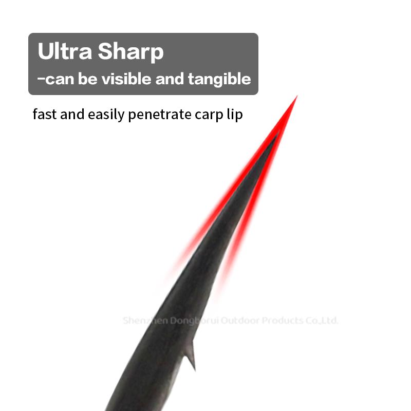 10pcs Carp Fishing Hook Straight Point X Medium Long Shank Size 2 4 6 PTFE Coating-Super Slide For Both Bottom Bait,Wafter And Pop-up Presentations