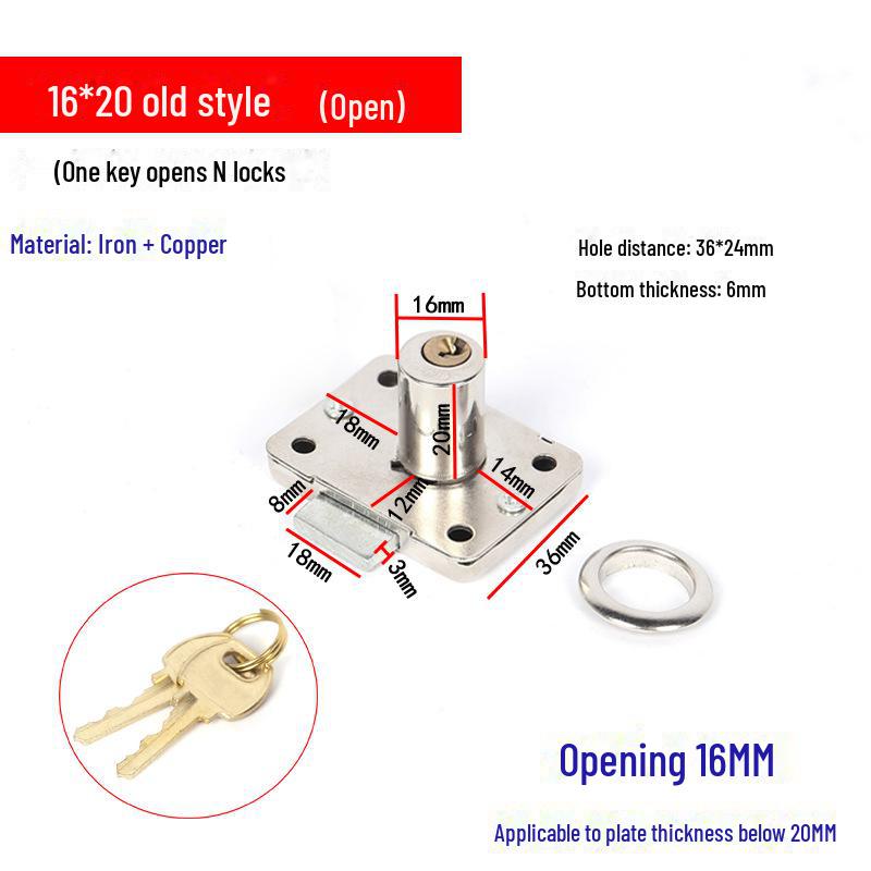 Încuietoare cu trei sertare pentru mobilier de birou și dulapuri de dosare