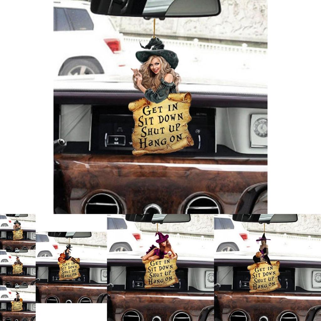 Bunter Acryl Hexenanhänger Auto Hängedekoration für Schlüssel oder Rucksackzubehör