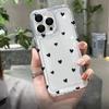 Black Heart Graphic Soft TPU Silicone Transparent Phone Case For iPhone 17 14 13 15 16 Pro Max 16E 12 11 16 Plus 17 Air Cover
