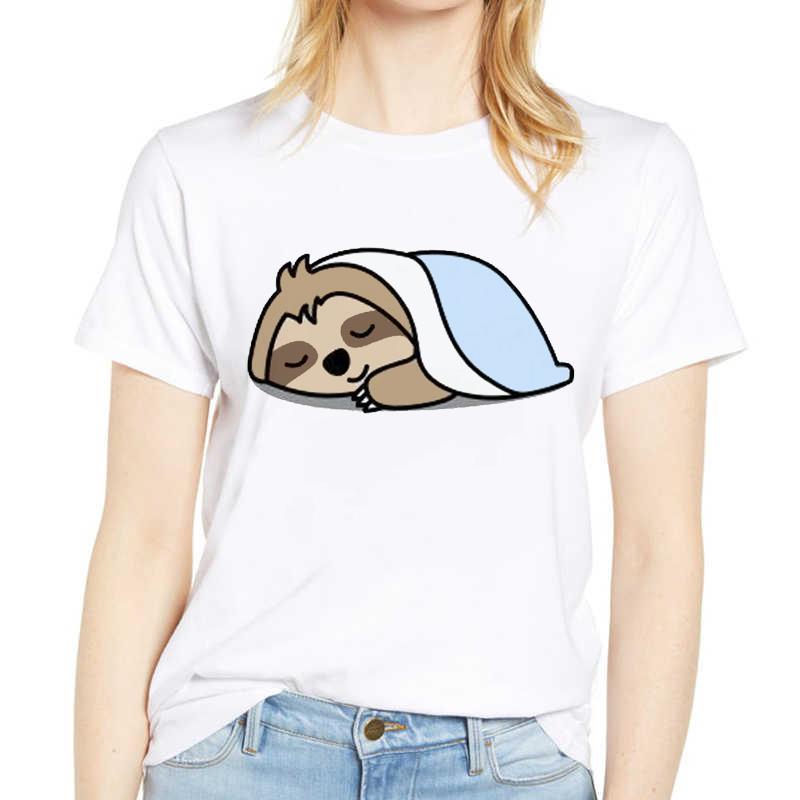 Women T Shirts Printing Graphic Fox Owl Summer Autumn Cute 90S Fashion Clothes Lady Tee Tops Female Kawaii T Shirt Women T-Shirt