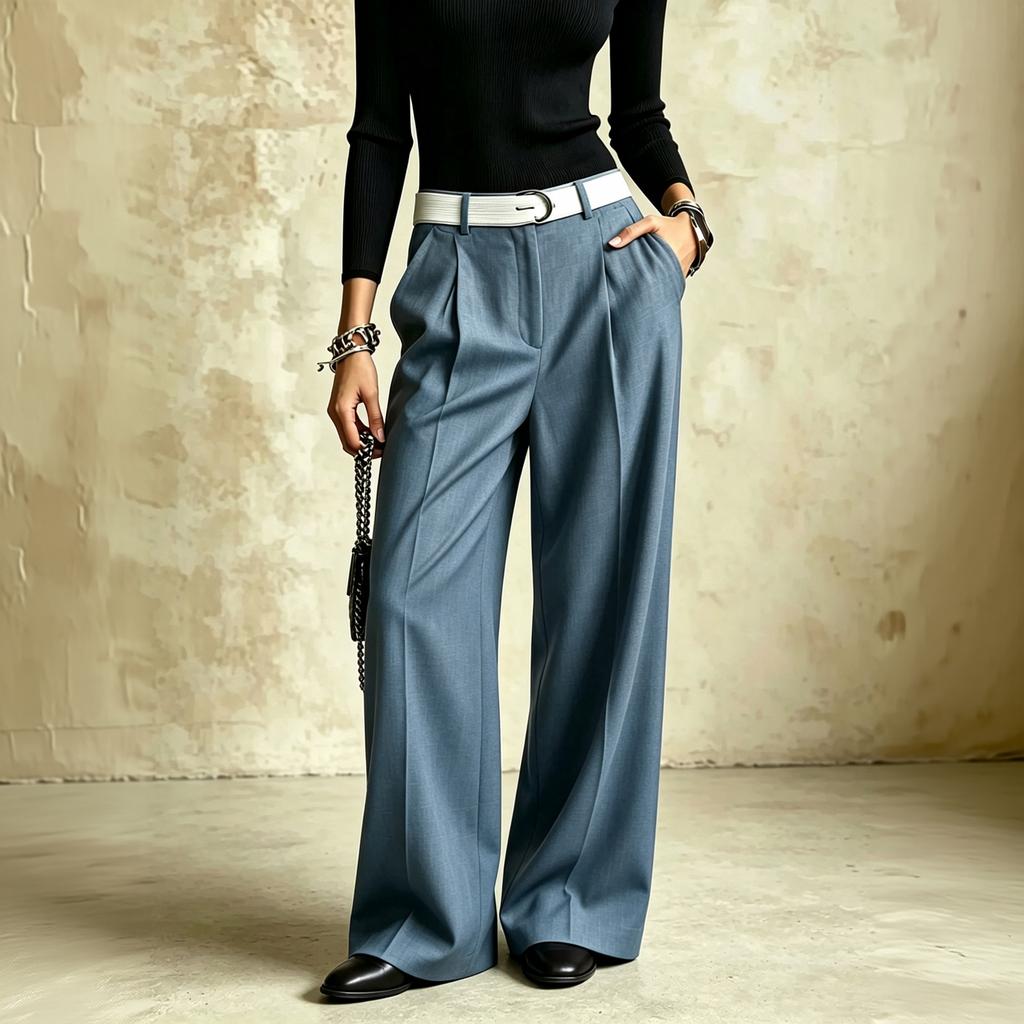 Women's Casual Color Loose Fit Wide Leg Pants for Everyday Wear