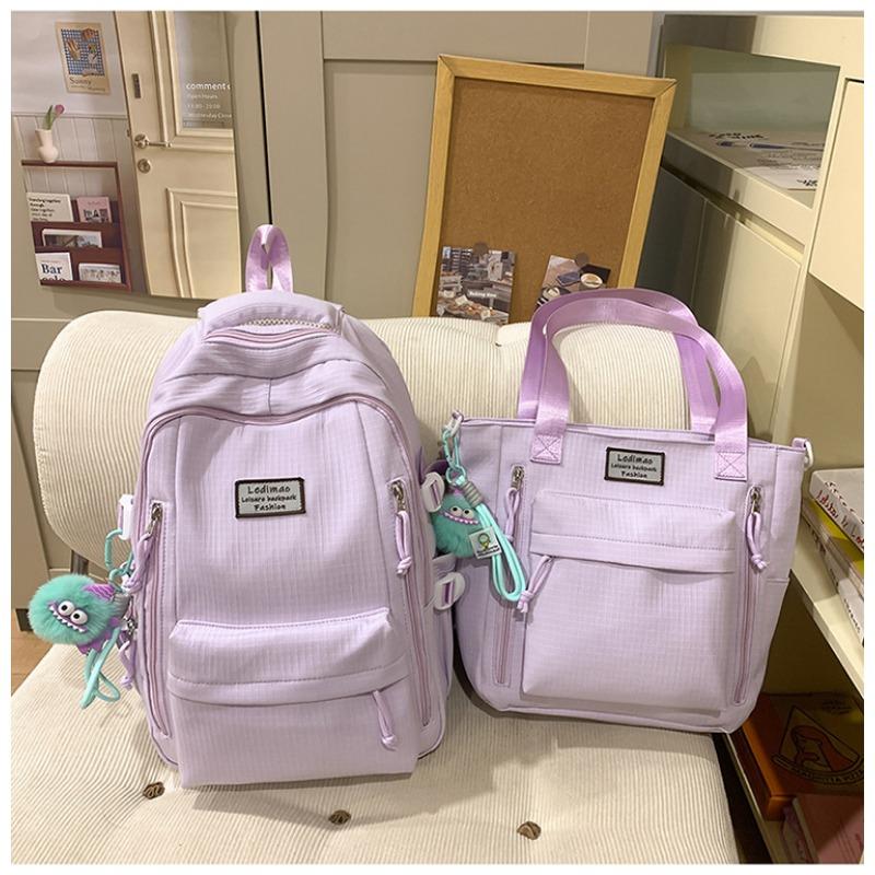 School Bag New High Value Fresh Sweet Candy Color Backpack Junior High School Students Lightweight Travel Backpack