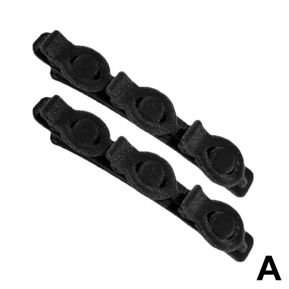 2Pcs/Set Elegant Velvet Barrettes Women Ponytail Hairpin Hair Clip Girls Black Red Ribbon Hair Clip Fashion Hair Accessories