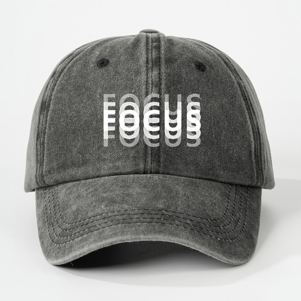 Focus Unisex Baseballkappe - Sommer & Frühling Sonnenschutz, Waschbar, Modischer Outdoor-Hut für Damen & Herren
