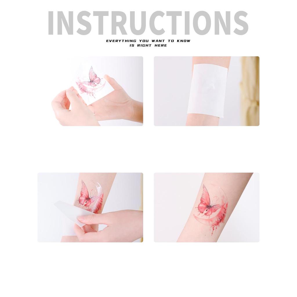 Colorful Butterfly Music Festival Tattoo Stickers: Non-Toxic, Easy to Clean, Stylish, Perfect for Arms.