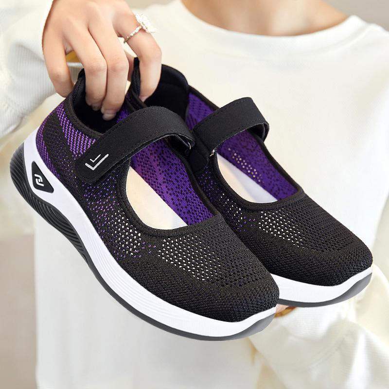 Fashion Women's Shoes Summer Mesh Thick Soled Breathable Walking Platform Tennis Casual Walking Vulcanized Shoes 36-41 Zapatillas Mujer