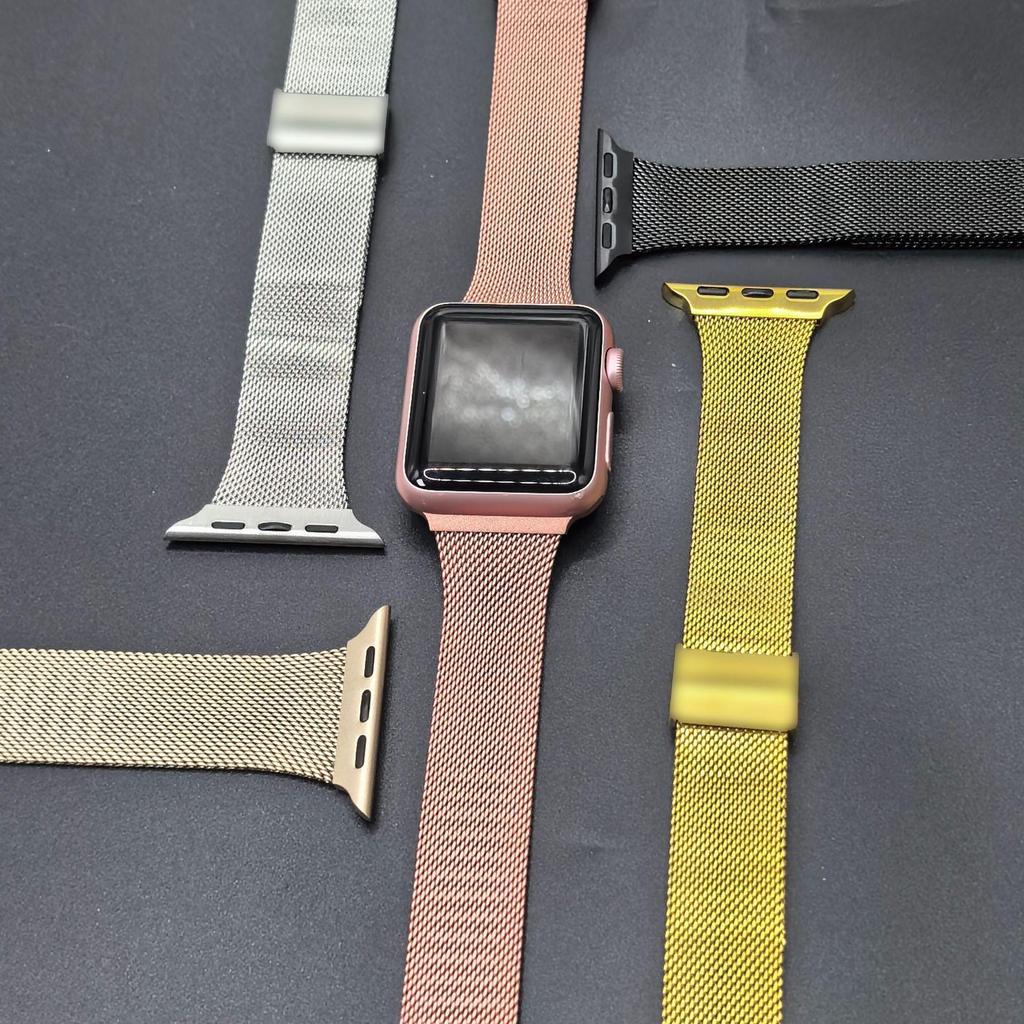 Apple Watch Milanese 05 Line Stainless Steel Band with Press Buckle